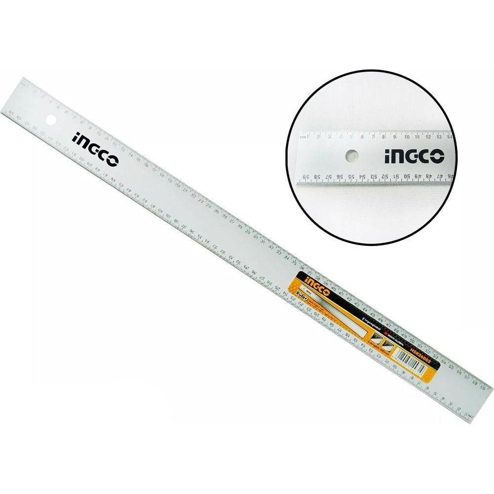 Ingco HSR26002 Aluminum Ruler / Straight Edge 60cm - KHM Megatools Corp. Ingco HSR26002 Aluminum Ruler / Straight Edge 60cm - KHM Megatools Corp.